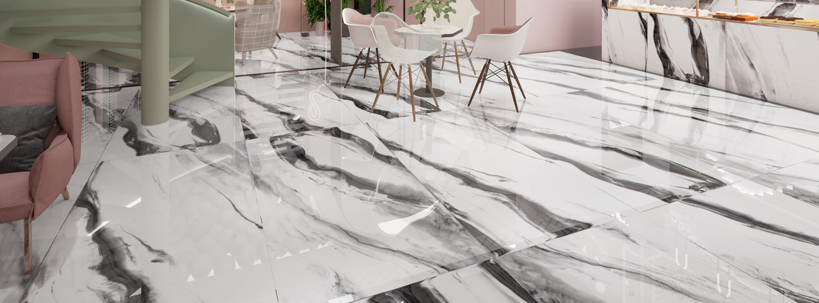 کاشی پرسلان طرح زبرا