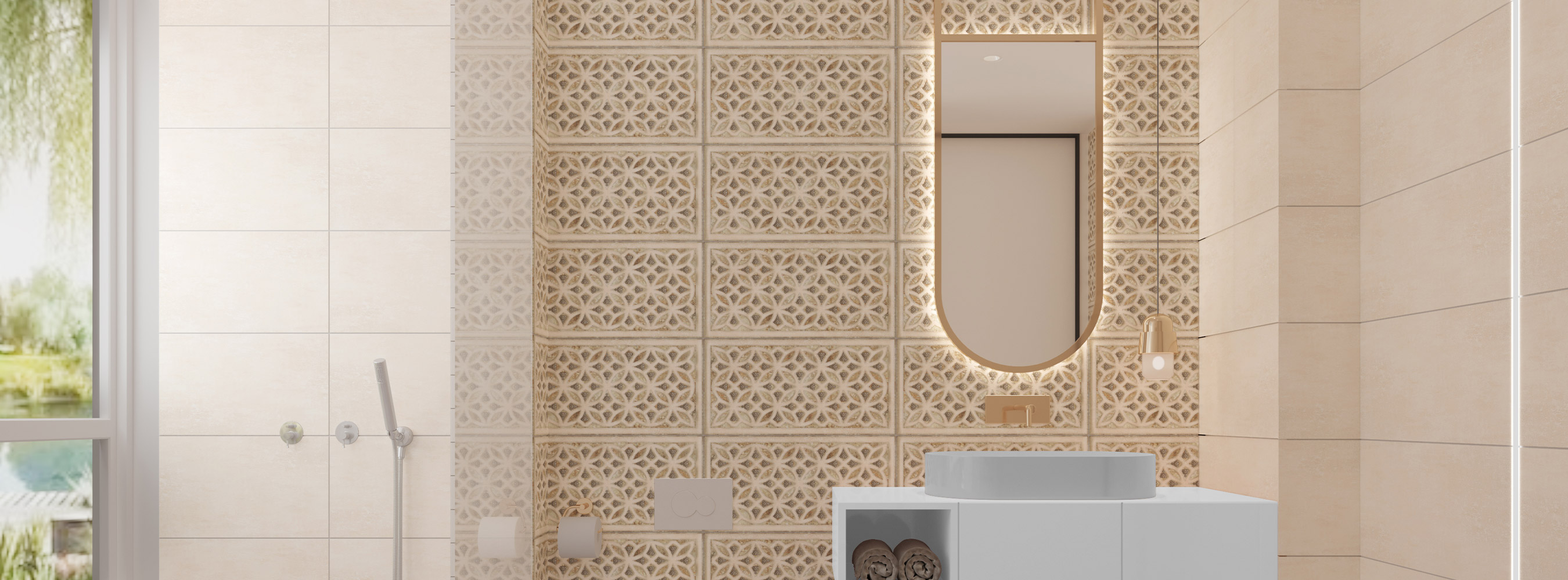 کاشی دیواری طرح آفاق