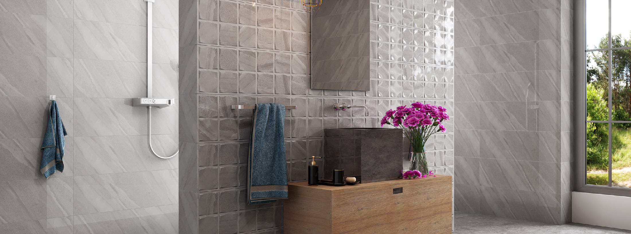 Duster wall tile